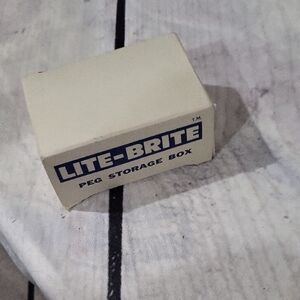Lite-Brite Peg Storage Box Vintage Green Replacement Bulbs